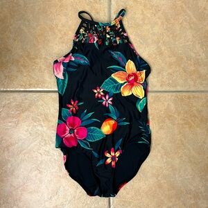Old Navy Kids One Piece Swimsuit with Adjustable Straps and Cross Back